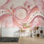 Papier peint Carnaval rose pastel abstrait aquarelle abstraite-742293068-742293071