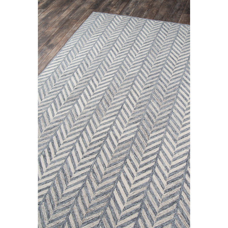 Jamarrio Wool Chevron Indoor Rug, Runner 2'3" x 8'