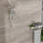 Wall Mounted Dual Shower Head, 4.7" Rain Showerhead, 7 Hand Shower, Include Slide Bar, Hose And Holder Plastic , Adjustable Bar Diverter Valve-125519122
