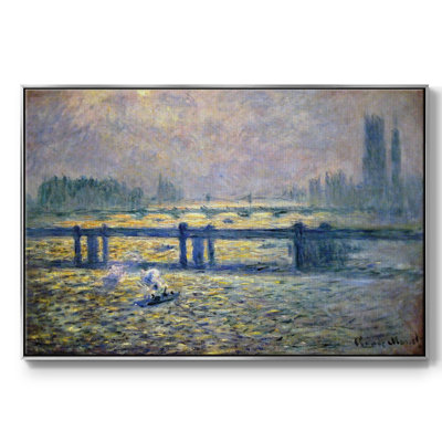 Charing Cross Bridge, Reflections On The Thames, 1899, reproduction d'art sur toile