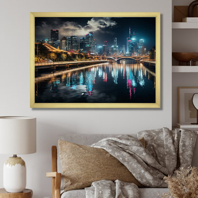 «Houston Beautiful Cityscape Photo», reproduction sur toile