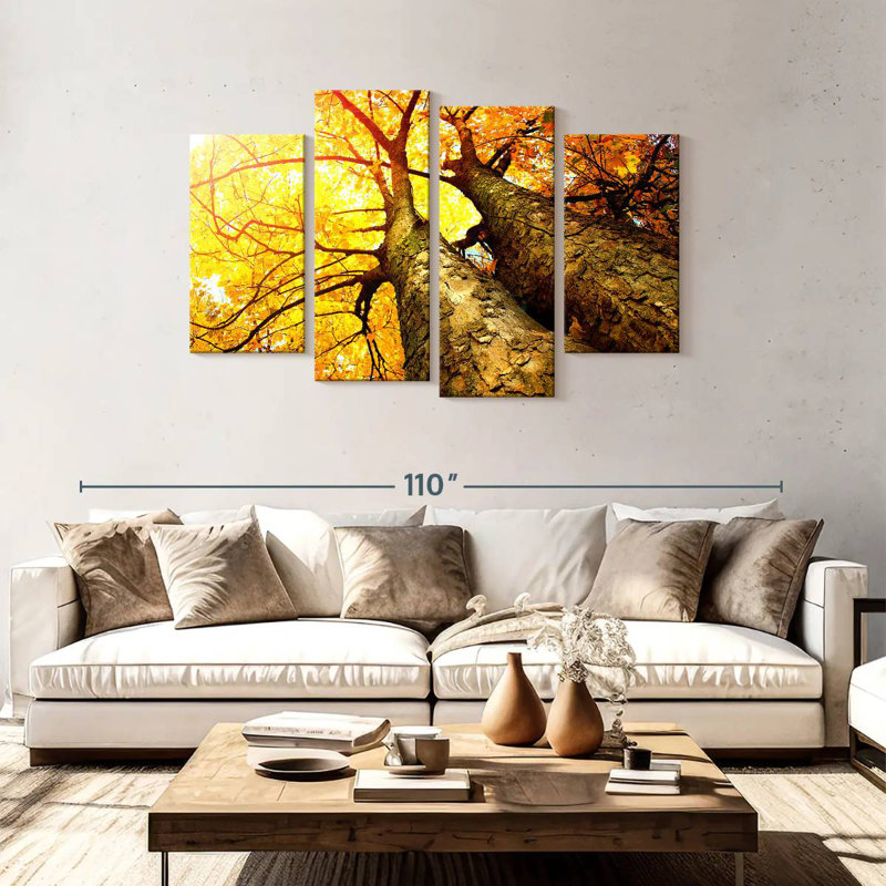 Paysage d'automne doré Alvord, H 48 po x l 75 po