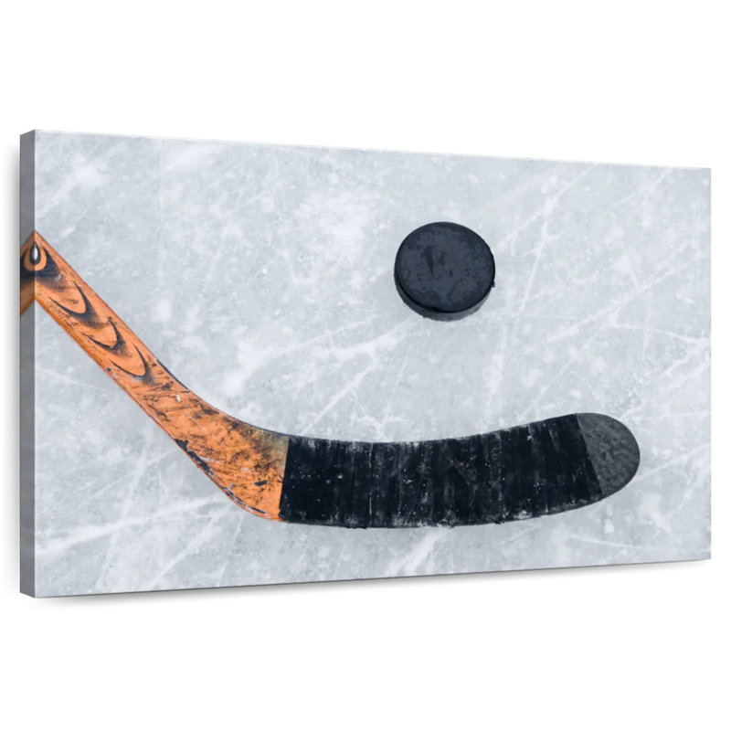 Sireci jouant au hockey sur glace, H 8 po x l 12 po