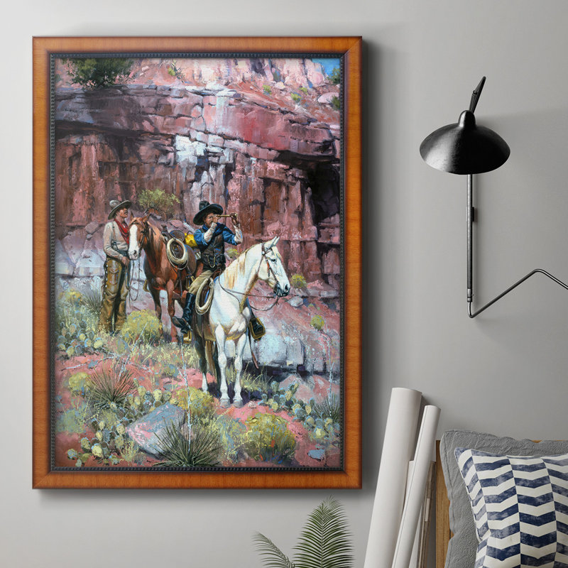 Toile encadrée de qualité supérieure «A Long Ways Off» - prête à être accrochée, H 20 po x l 16 po x P 2,5 po