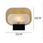  Lampe de table Enigma W Modern Bauhaus Alabaster avec base en fer | 2700K Blanc chaud | Base noire-640449874