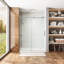 Porte de douche coulissante simple sans cadre avec verre transparent Oceanus-73015926