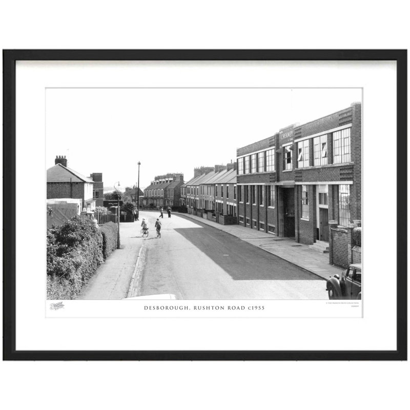 Desborough, Rushton Road C1955 by Francis Frith - Single Picture Frame Print, 60cm H x 80cm W x 2.3cm D