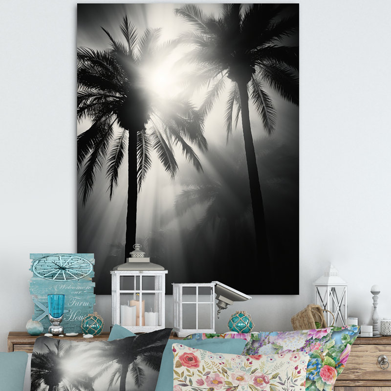 Swaying Palms Serenade Archway sur toile, H 40 po x l 30 po x P 1,5 po, Toile tendue
