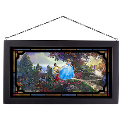 " Disneys Cinderella Wishes Upon A Dream " by Thomas Kinkade Painting Print