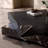 Black Solid Wood Square Rotatable Coffee Table