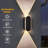 10 Pack Solar Powered Fence Lights With Up & Down Lighting, 3-color Mode Led Outdoor Wall Lights, Ip65 Waterproof