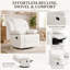 Chaise berçante inclinable et pivotante l 34 po-764965241