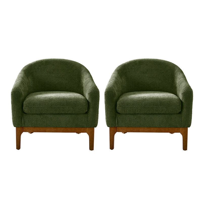 Fauteuil demi-tonneau moderne Amelie, Forest