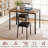 Dining Table Set for 4 Person Seat,Table with 4 Upholstered Chairs - Spacious Square Rounded Corner Top, Perfect for Apartment Living Room, Dining Room, Study, and Kitchen Workspace-135485640