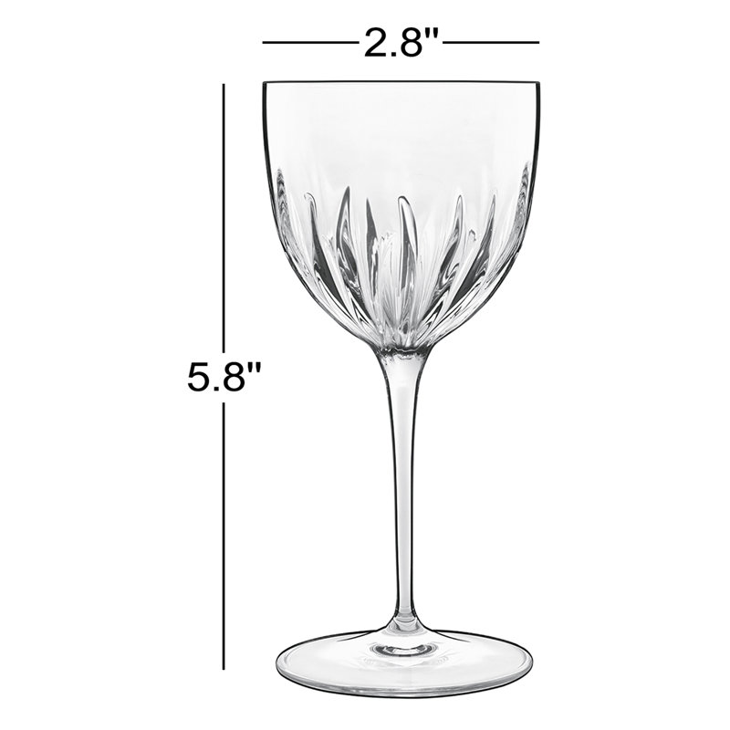 Mixology 5 oz Nick and Nora Coupe Glasses (Set of 6)