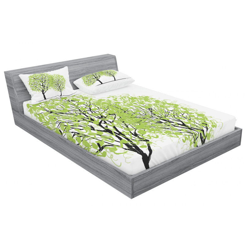 Microfiber Sheet Set, Queen Sheet Set with Fitted Sheet