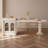 White Rock Plate Kitchen Islands With  Table