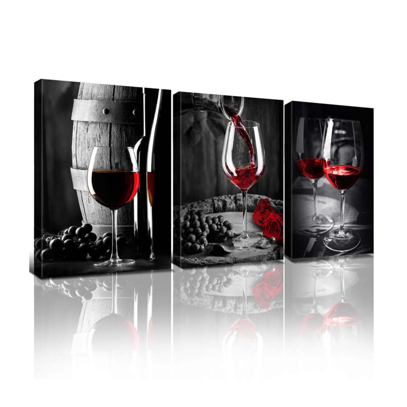 3 Piece Wrapped Canvas Wall Art