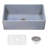 Ruvati 33 inch Fireclay Farmhouse Apron-Front Kitchen Sink Reversible-70565166
