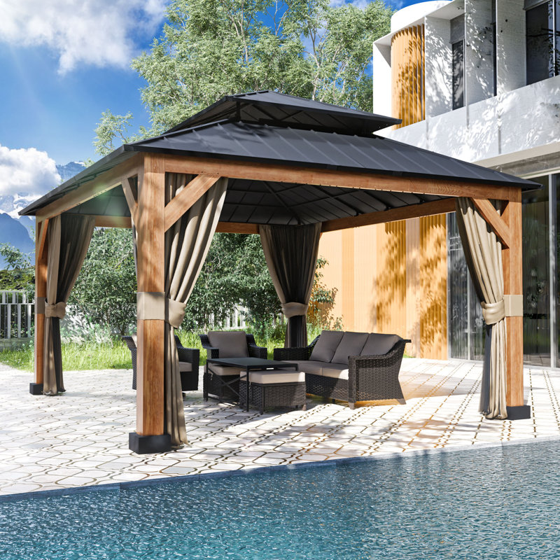 15 Ft. X 13 Ft. Aluminum Patio Gazebo