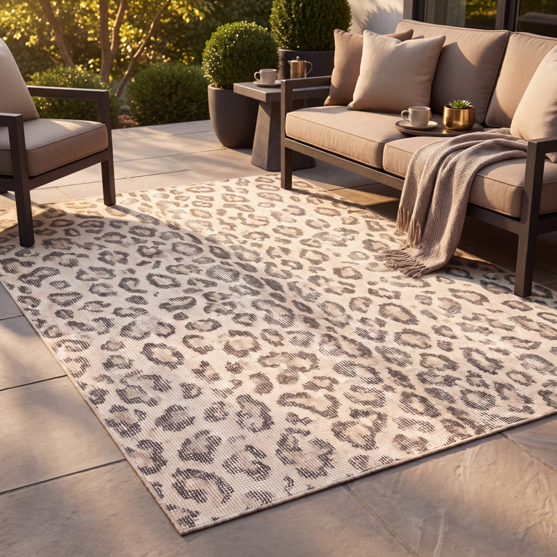 Tapis Snakeroot à motifs animaux, gris, beige et crème, antidérapant, à poils courts, pour l'intérieur et l'extérieur, adapté aux animaux de compagnie, salon, chambre, salle à manger, entrée, couloir, bureau, lavable