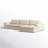 Ojai L-Shaped Foam Padding Sectional-732408243-736241498