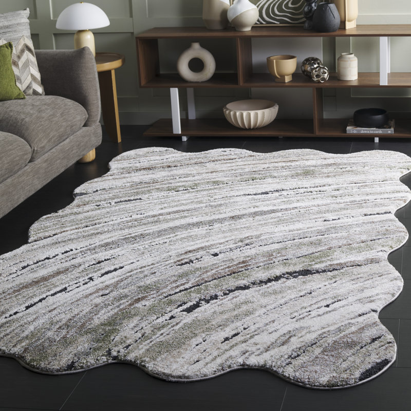 Tapis abstrait Contour 309 Performance, Rectangle 5 pi 5 po x 7 pi 6 po
