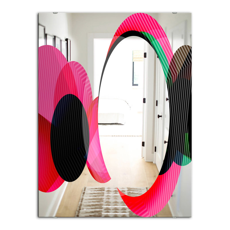 Miroir d'appoint circulaire Lacuna 14, H 39,4 po x l 29,5 po