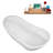 67" Streamline Soaking Freestanding Tub and Tray With Internal Drain-101697632