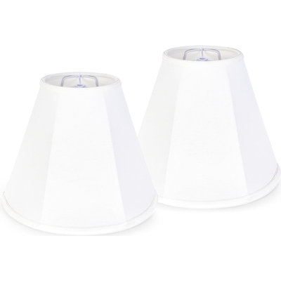 10.6''H x 13.4''W Linen Bell Lamp Shade (Spider)-Set of 2