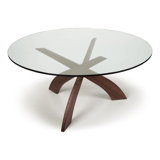 Entwine Chat Tables - Round Glass Top Table