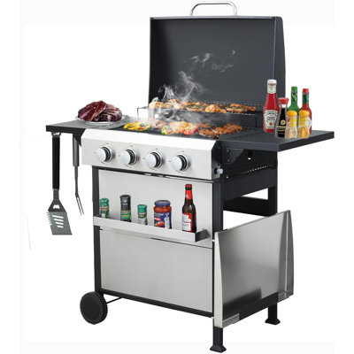 4-Burner Propane Gas BBQ Grill
