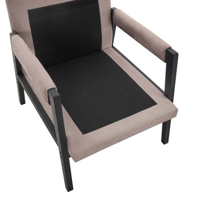 Mid-Century Modern Chenille Upholstered Accent Armchair
