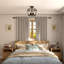 Piccirillo Steel Semi Flush Mount-993161556