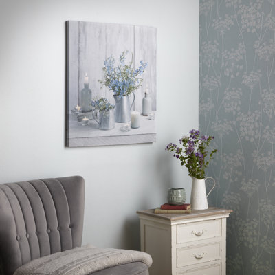 Art for the Home Something Blue LED Printed Canvas