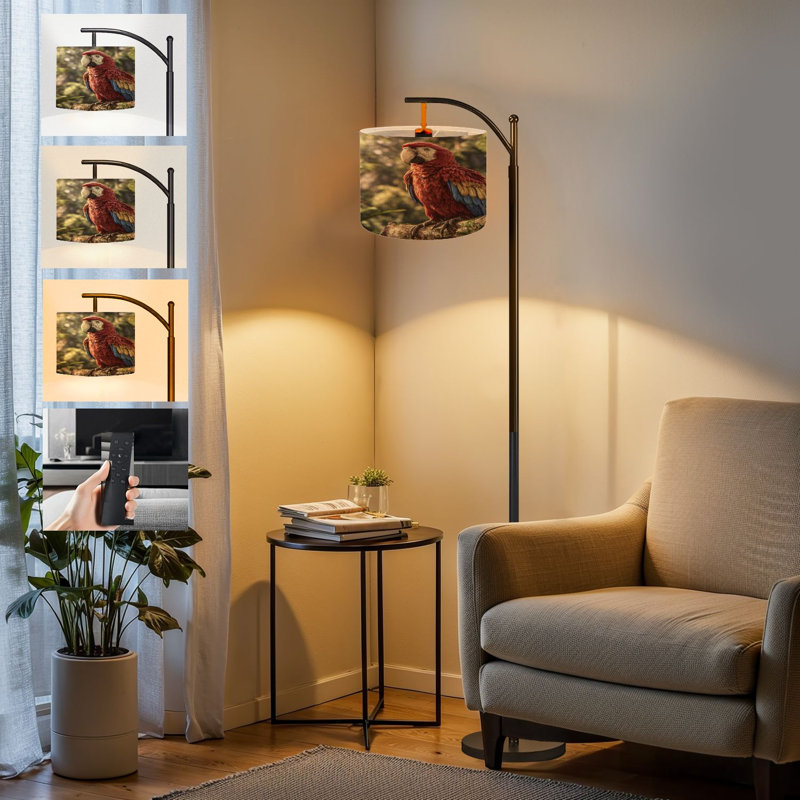  Lampe sur pied Arc Amazon Rainforest Parrot