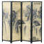 195.6Cm W x 180.1Cm H 4 - Panel Solid Wood Room Divider