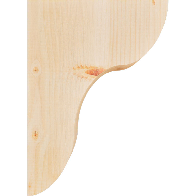 Corbeau Carmel, H 16 po x l 3,5 po x P 12 po, Sapin de Douglas, Lisse