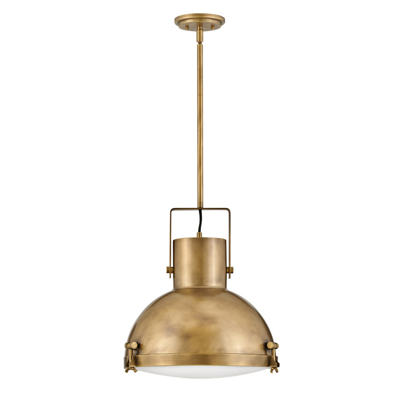 Nautique Single Light Coastal Pendant w/ Etched Opal Glass