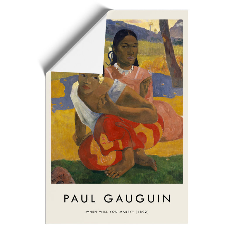 Nafea Faa Ipoipo Print by Paul Gauguin - Frameless Print, 30cm H x 21cm W x 0.1cm D