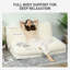 Canapé-lit crème - moderne et confortable avec de grands coussins de sol pliants et un canapé-lit mural rembourré de mousse.-823838381