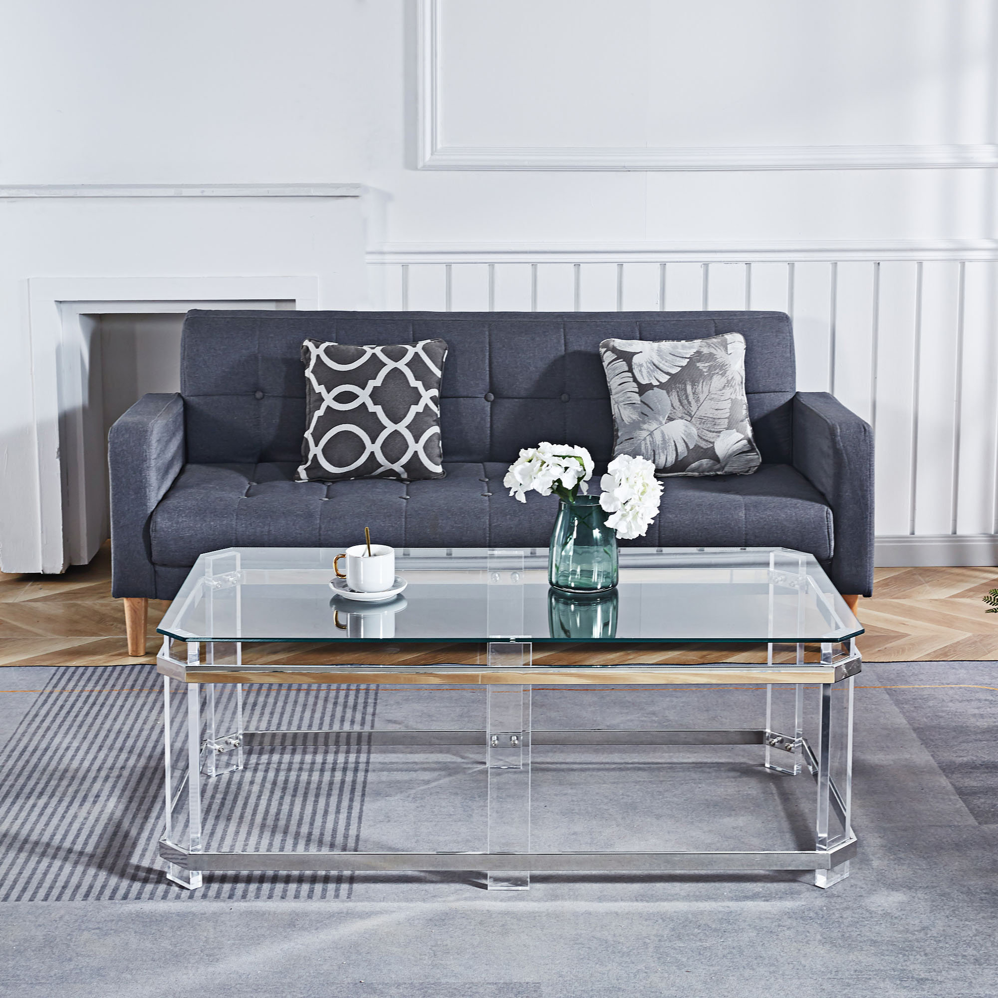 Everly Quinn Gold Stainless Steel Coffee Table - Wayfair Canada