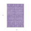 Tapis extérieur lavable floral 10 pi x 14 pi prune et lavande