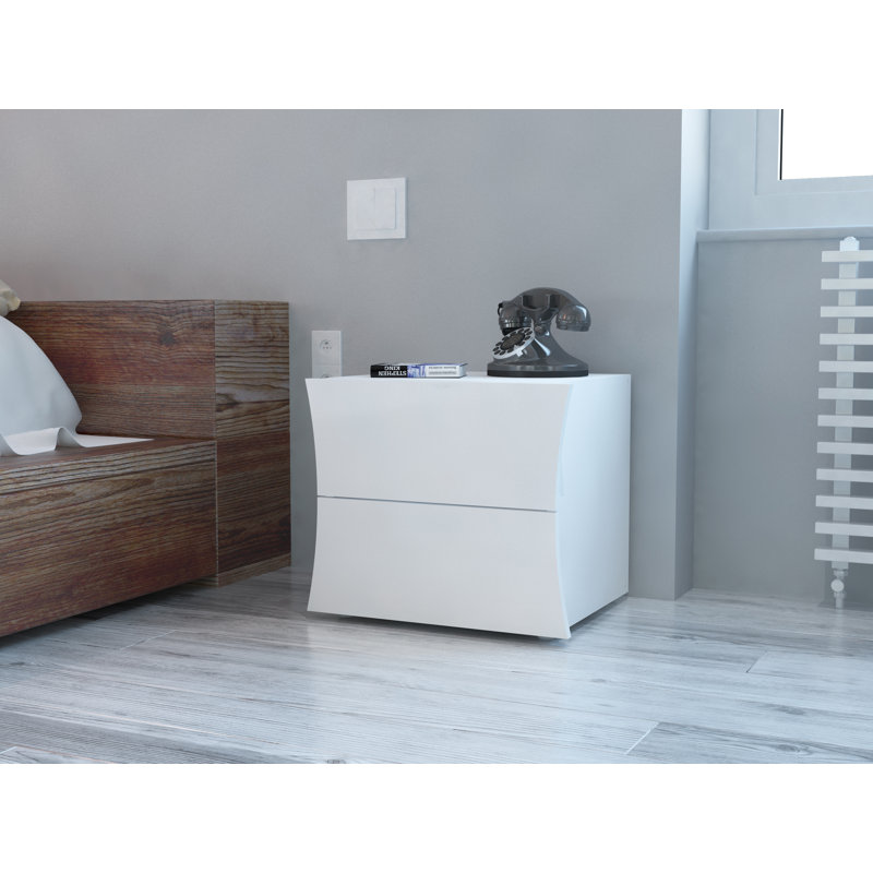Kimbolton 50cm W Manufactured Wood Bedside Table
