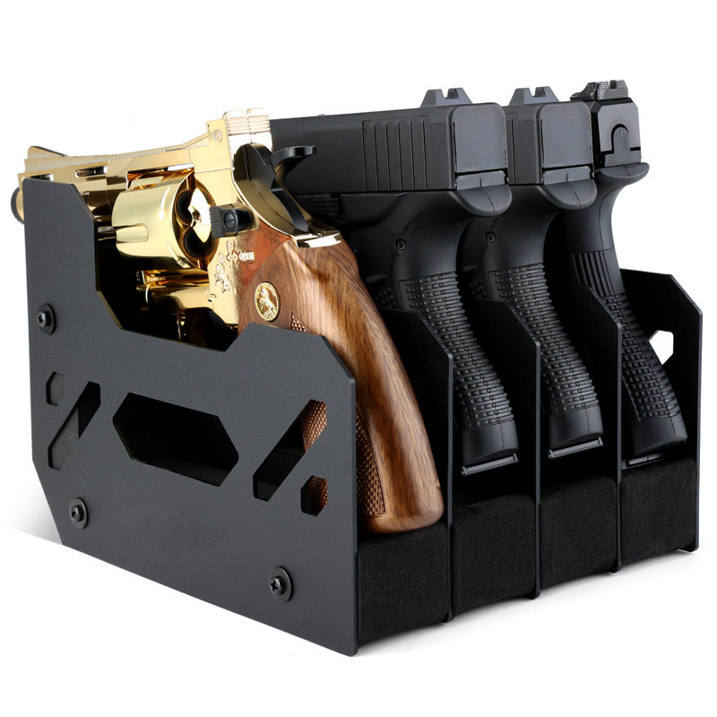 Pistol holder can hold 4 pistols