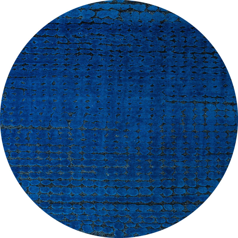 Abstract Indoor Rug, Round 5'