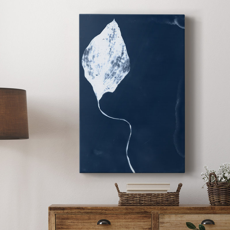 Cyanorphe feuille I - galerie Cavas sur mesure, H 36 po x l 24 po