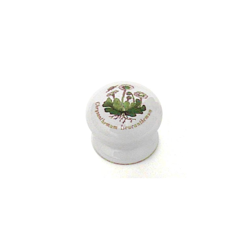 (Paquet de 5) Bouton de 3/8 po blanc avec chrysanthème