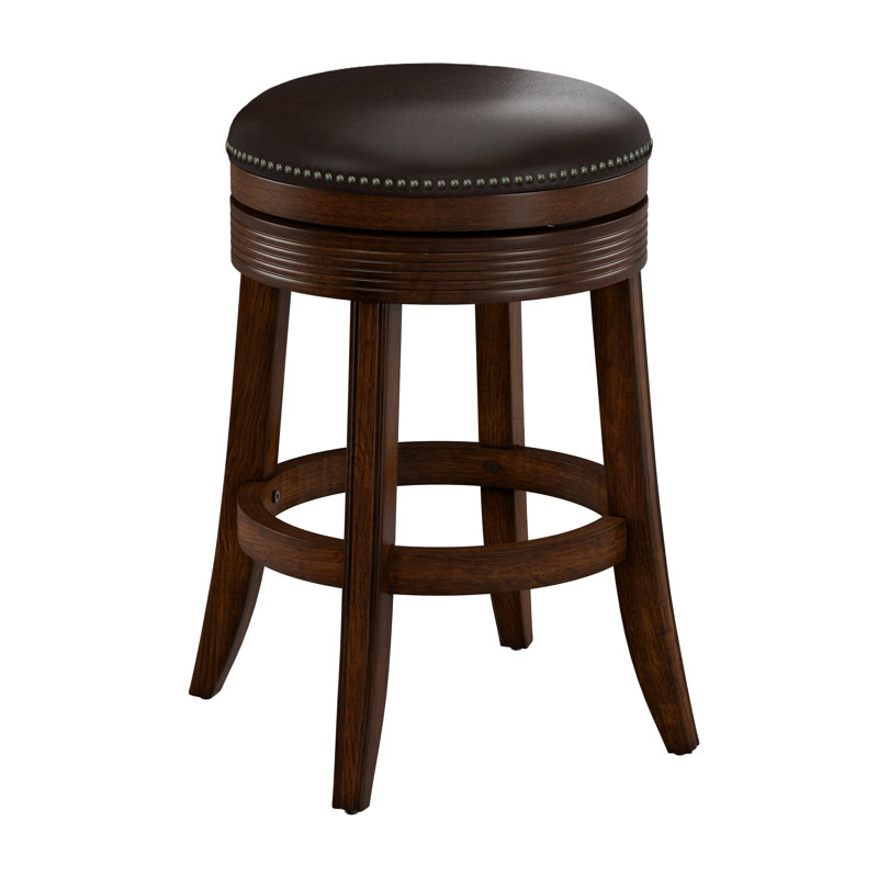 Tabouret de bar et de comptoir pivotant Hayriye, Tabouret de comptoir (assise de 26 po de hauteur)