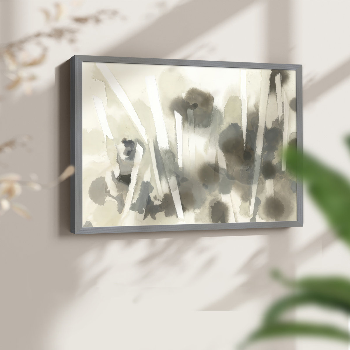 Wrought Studio™ Staccato Smoke Screen I -Framed Print - Restickable ...